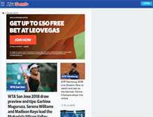 Tablet Screenshot of live-tennis.com